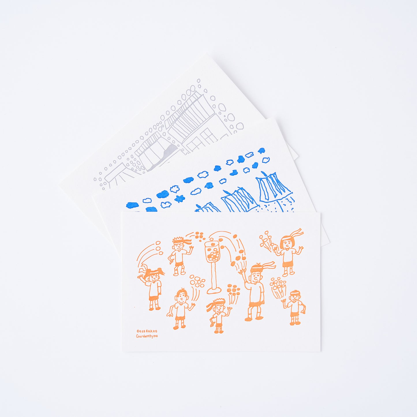 活版印刷のポストカード