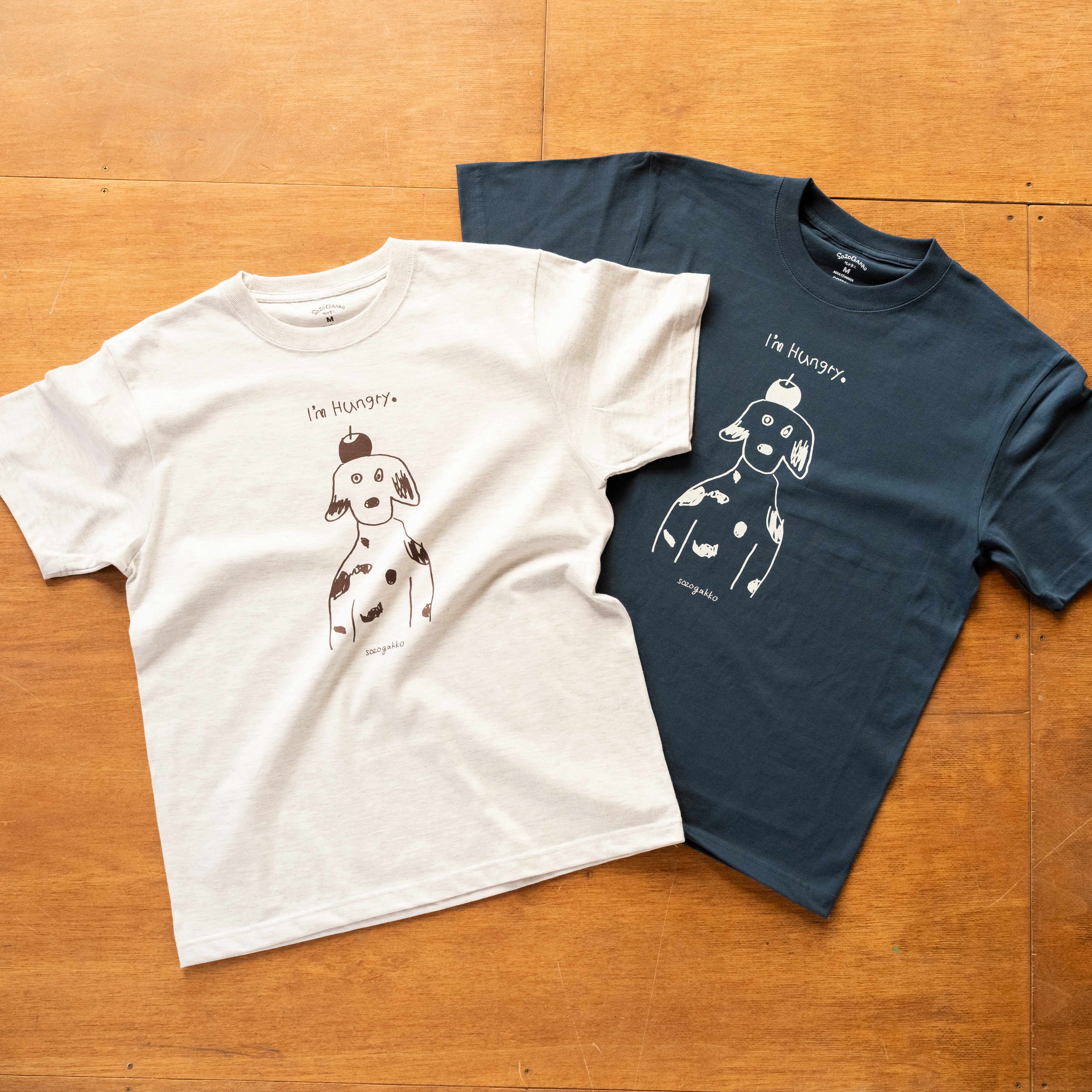 デイリーTシャツ（りんご犬）｜ I'm hungry. – 想造楽工（SOZOGAKKO