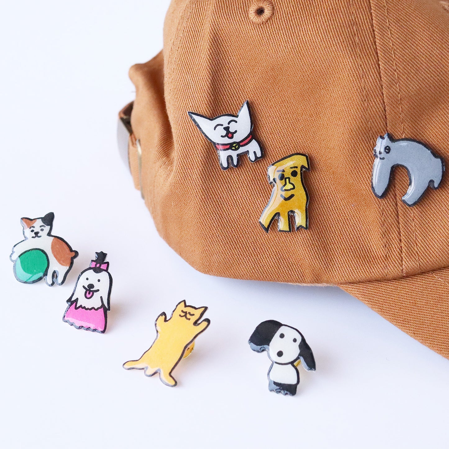 【新商品】想造楽工ピンバッジ:ニコニコネコ|ハンドメイド