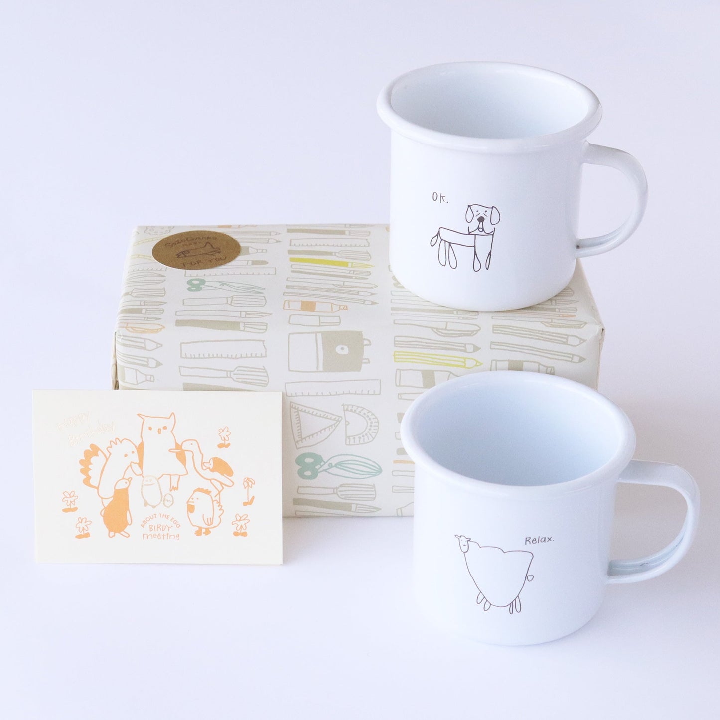 【ギフトセット】牧場のホーローマグセット(2個セット)