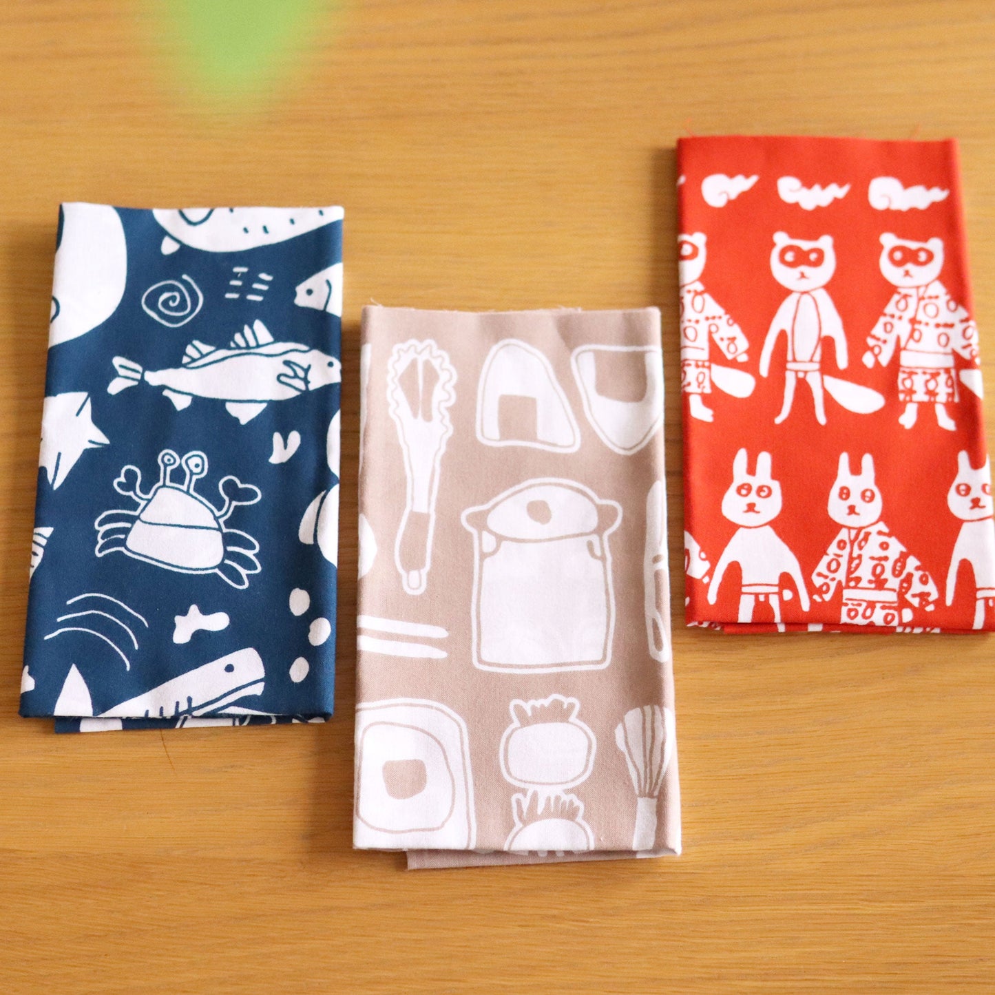 【新商品】手ぬぐい(江戸っ子動物たち)|本染め / 動物