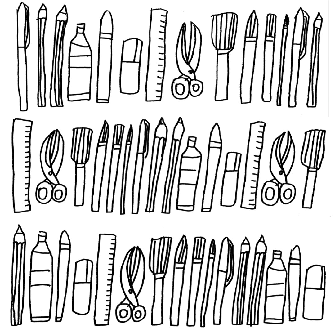 【数量限定】帆布の手作りトートバッグ|文房具/ 生成色 / 帆布