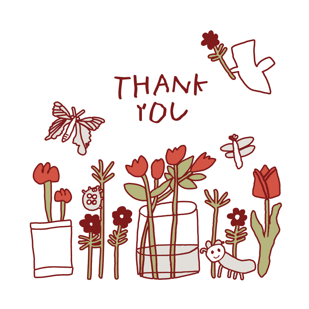 ポチ袋(Thank you)|花 / 鳥/ お年玉