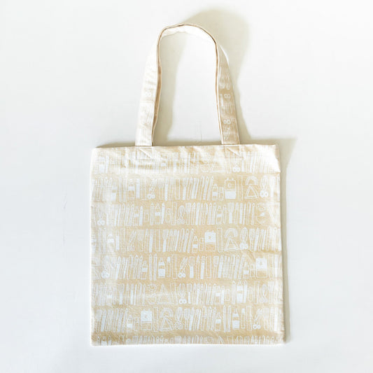 【数量限定】帆布の手作りトートバッグ｜文房具/ 生成色 / 帆布