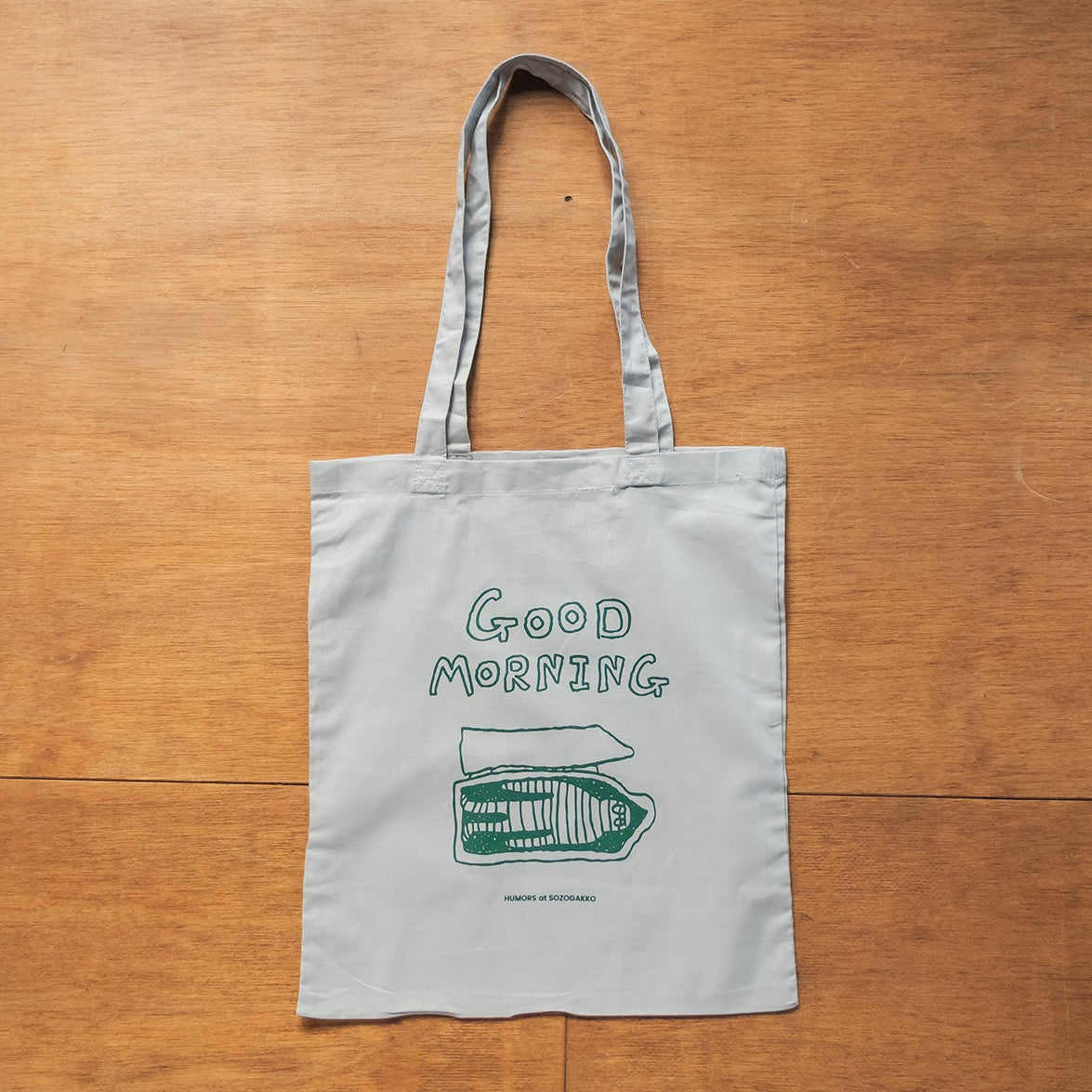 【新商品】カラートートバッグ｜ GOOD MORNING（ブルー/パープル/グレー）