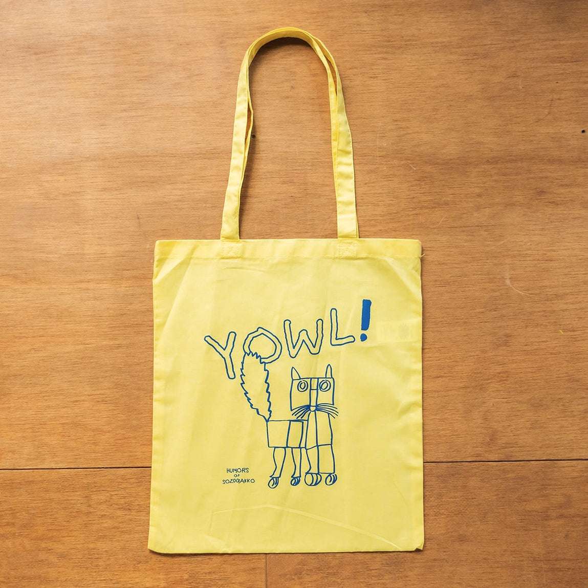 【新商品】カラートートバッグ｜ YOWL cat（ラズベリー/ネイビー/イエロー）
