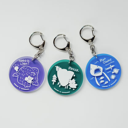 【新商品】アクリルキーホルダー（ブルー）｜シャーク＆海の仲間たち