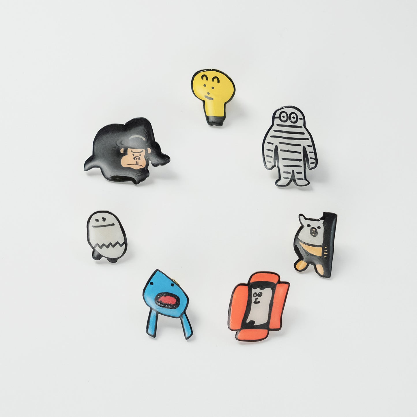 【新商品】想造楽工ピンバッジ：電球ボーイ｜ハンドメイド