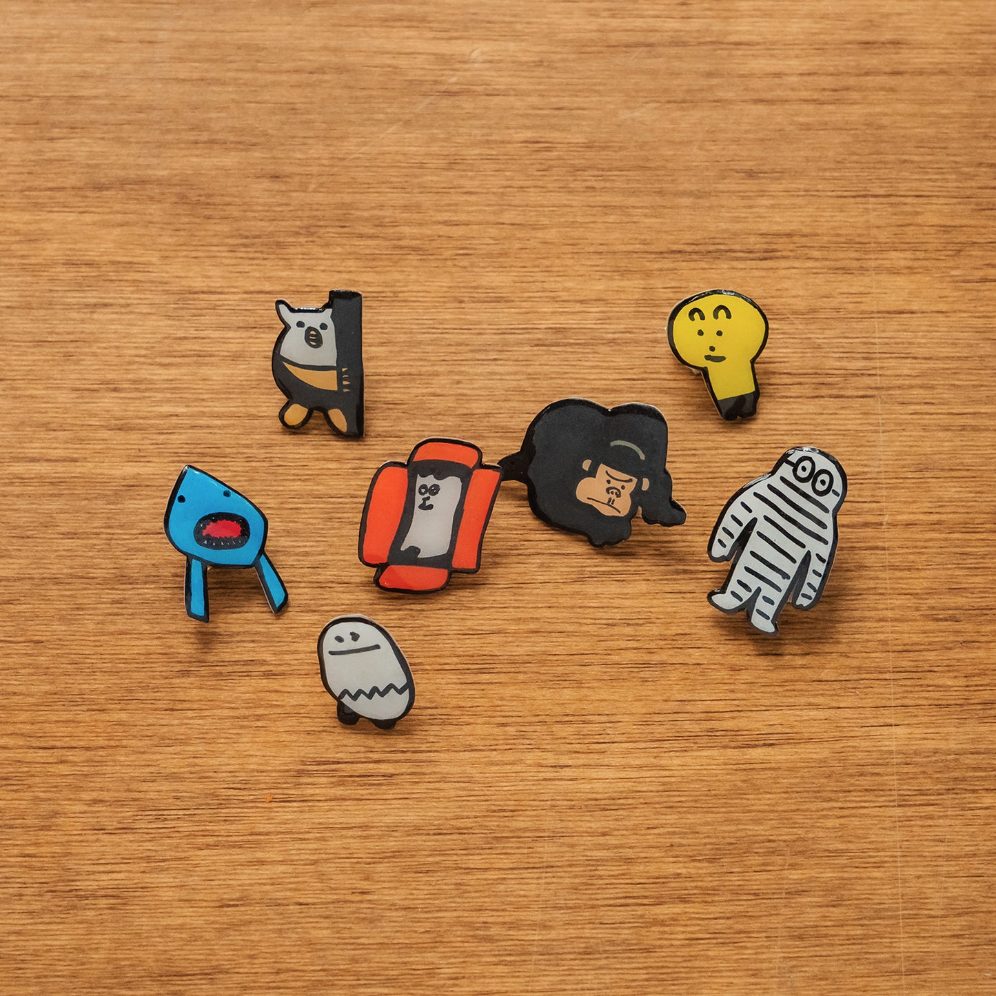 【新商品】想造楽工ピンバッジ：ゴリラ親分｜ハンドメイド