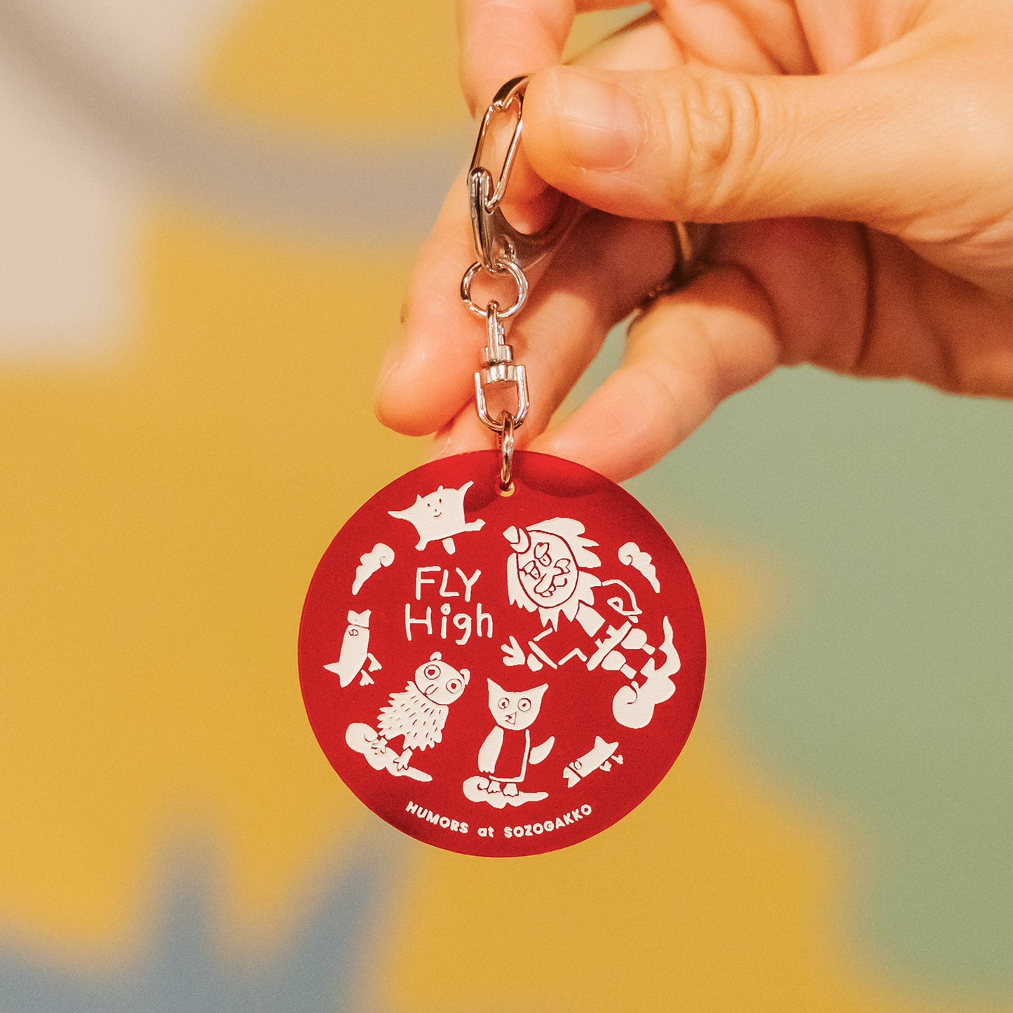 【新商品】アクリルキーホルダー（レッド）｜テング校長＆ゆかいな仲間たち