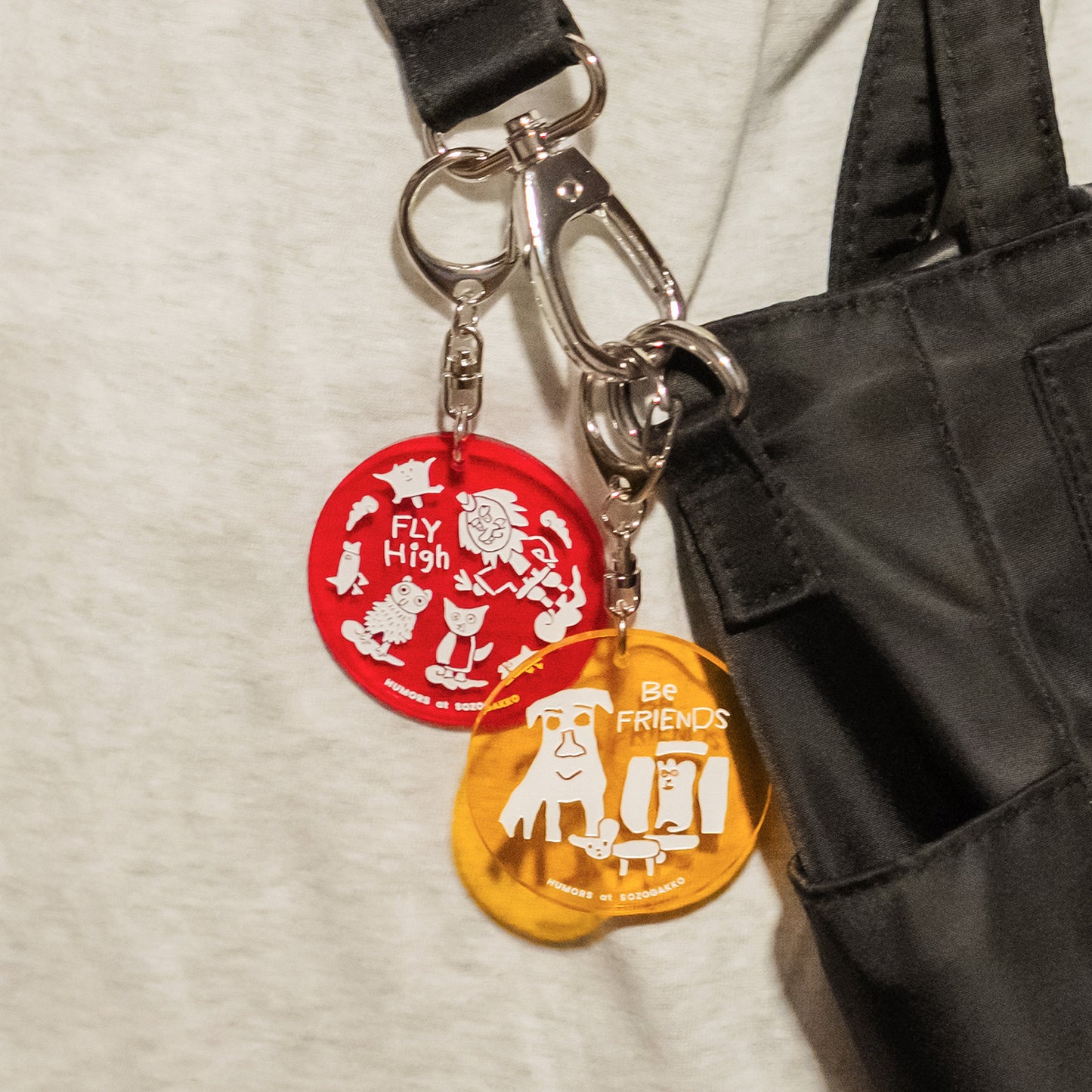 【新商品】アクリルキーホルダー（レッド）｜テング校長＆ゆかいな仲間たち