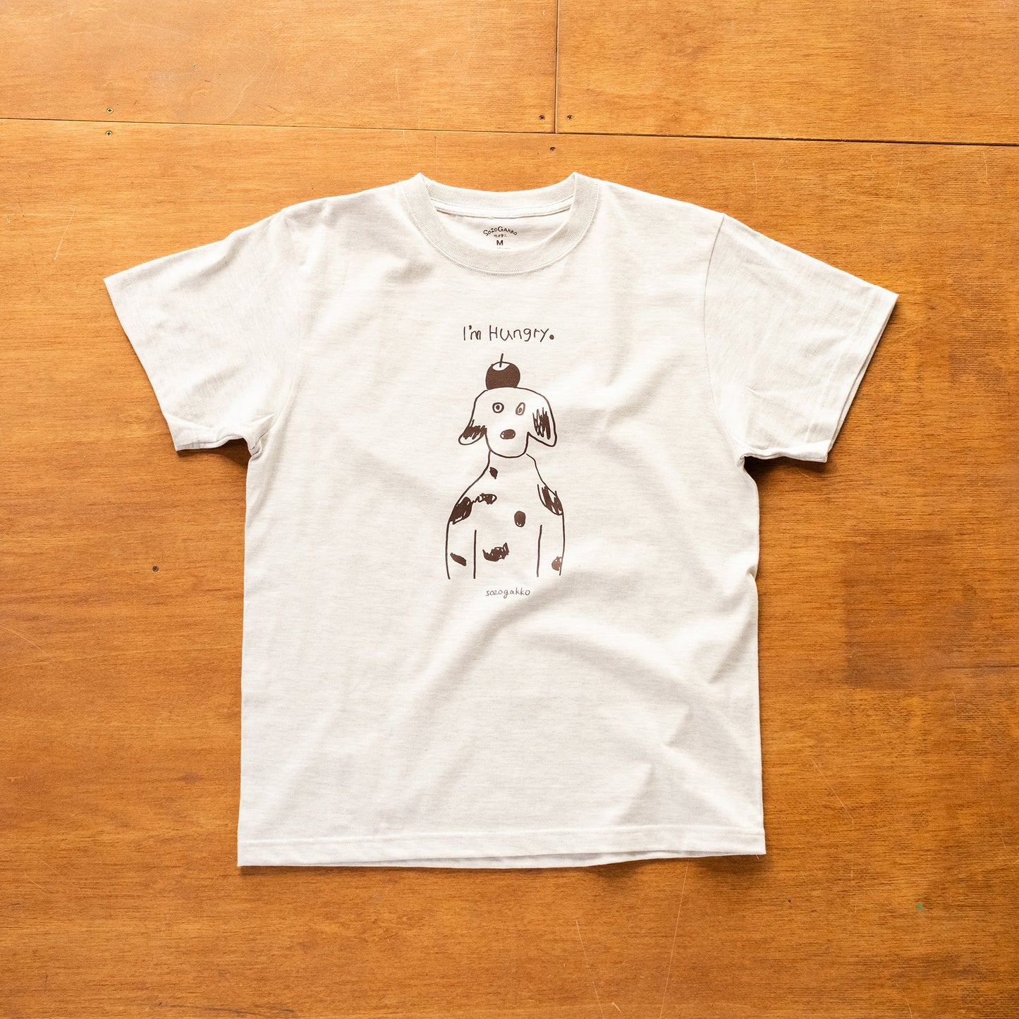 【新商品】デイリーTシャツ（りんご犬）｜ I'm hungry.