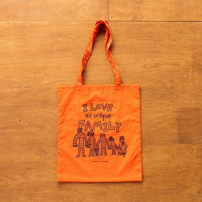 【新商品】折りたたミーラトート（I Love my unique family）｜ナイロン
