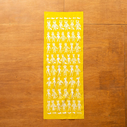 【新商品】手ぬぐい（江戸っ子動物たち）｜本染め / 動物