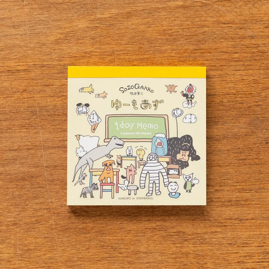 【新商品】ゆーもあず１dayメモパッド