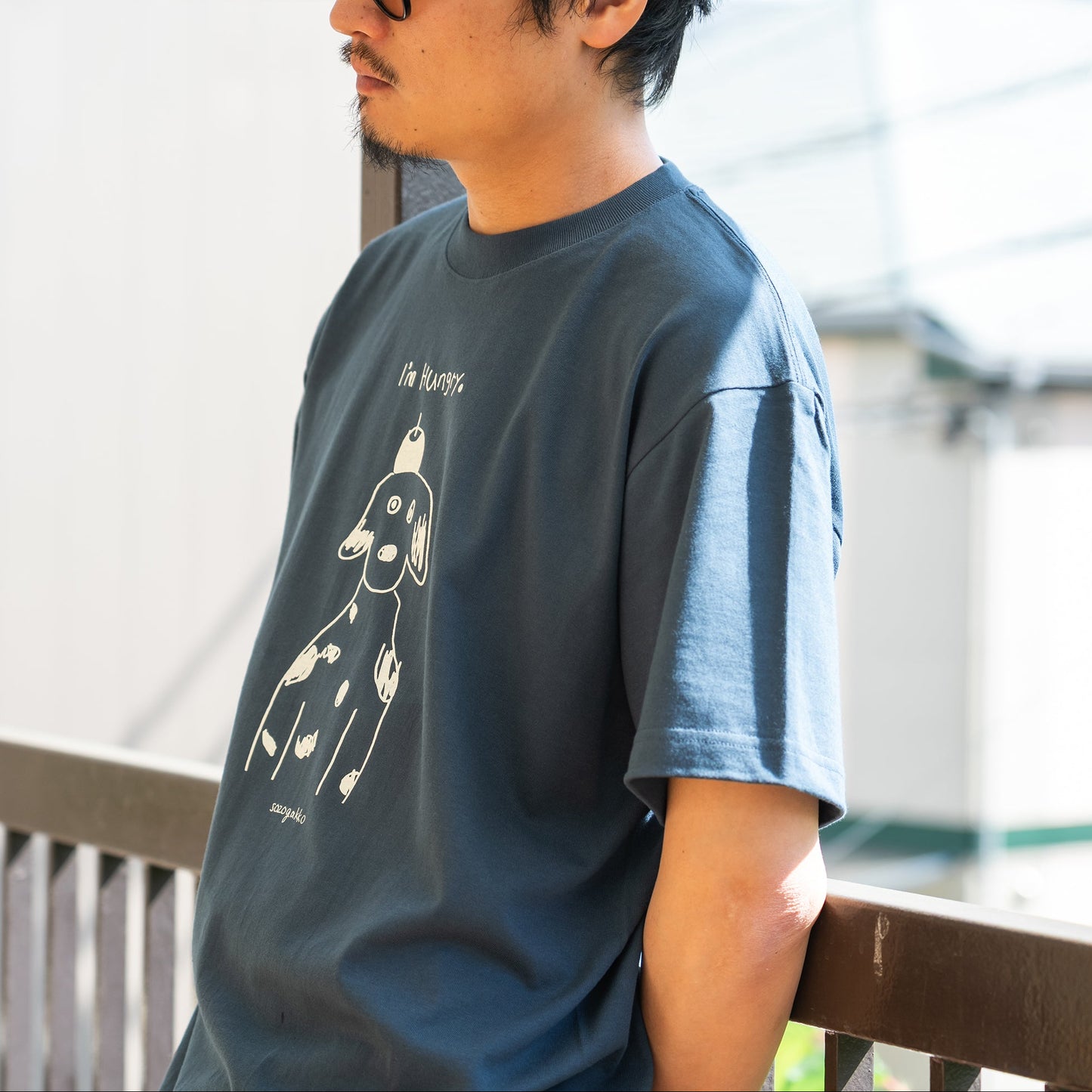 【新商品】デイリーTシャツ（りんご犬）｜ I'm hungry.