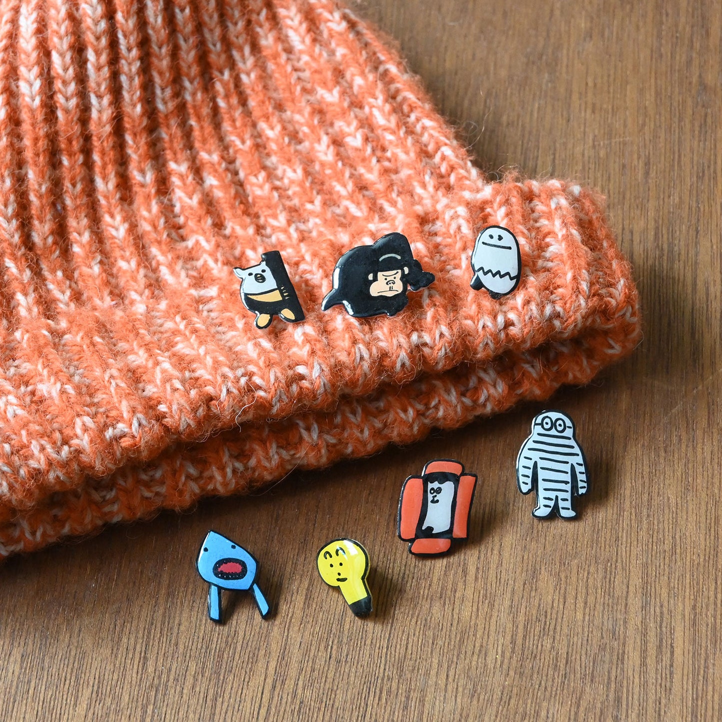 【新商品】想造楽工ピンバッジ：ゴリラ親分｜ハンドメイド