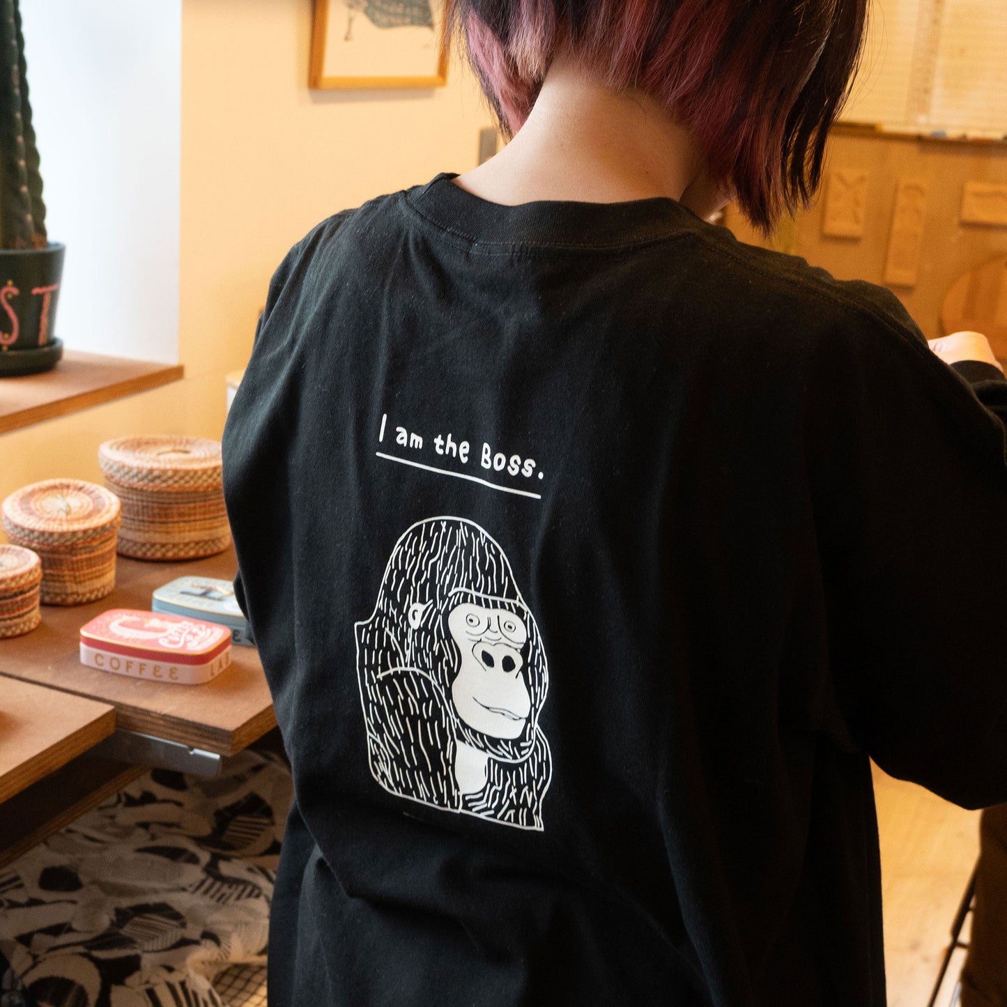 ビッグシルエットロンT（ゴリラ親分） |  ゆーもあず