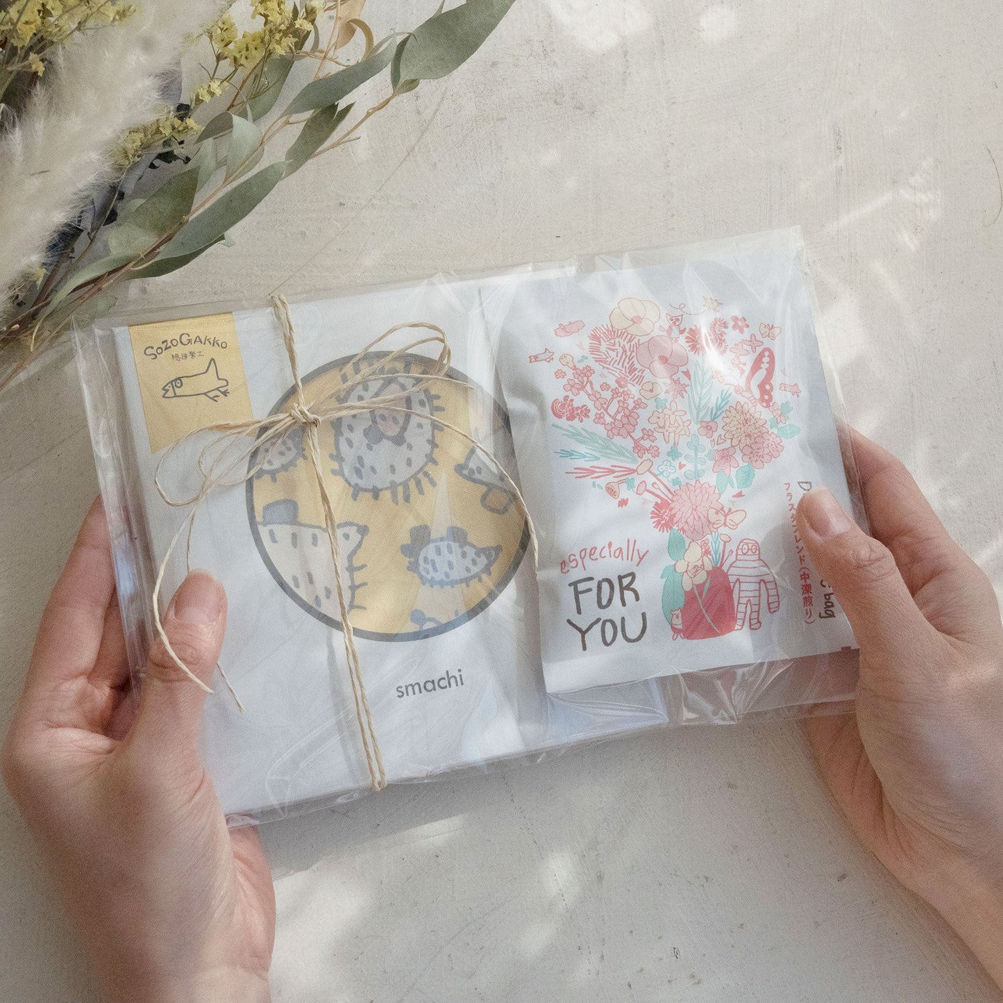 【ギフトセット】ハンカチとコーヒーのセット（クリックポスト対応）