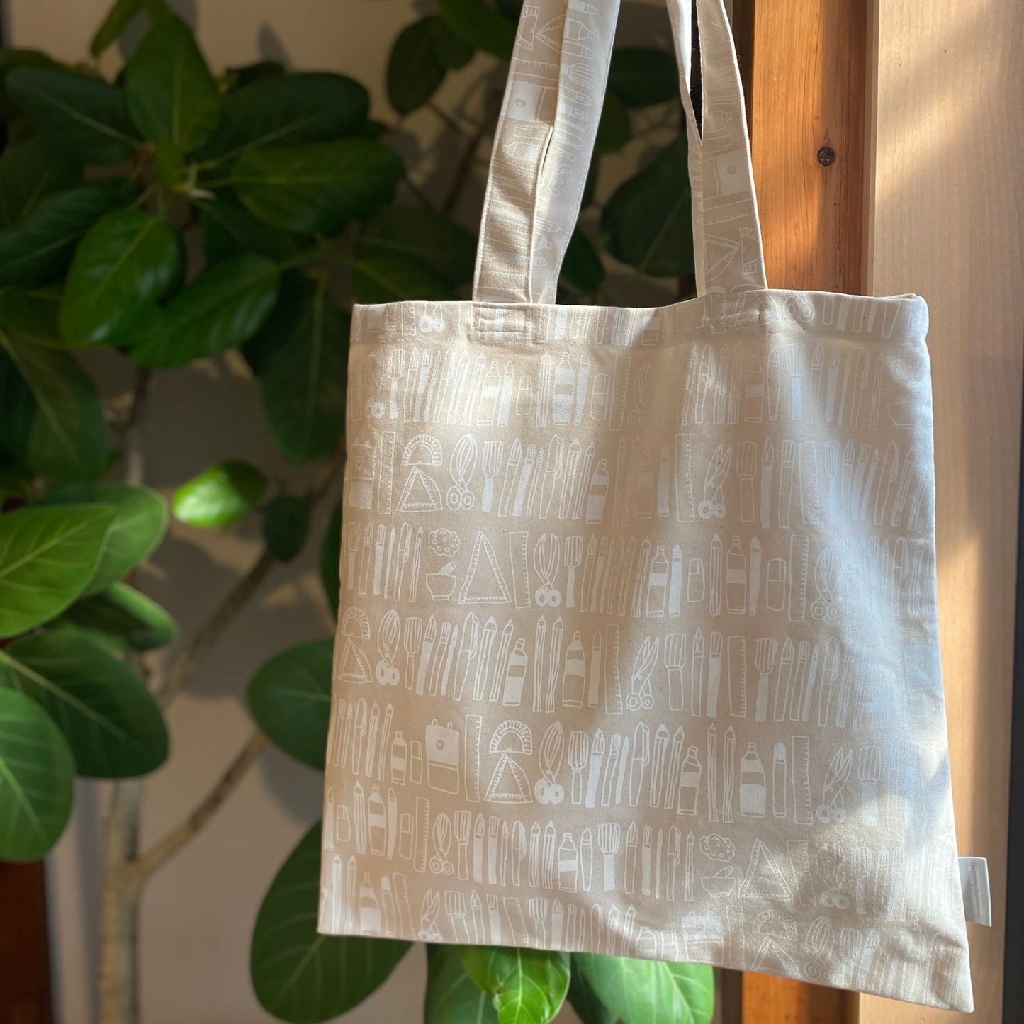 【数量限定】帆布の手作りトートバッグ｜文房具/ 生成色 / 帆布