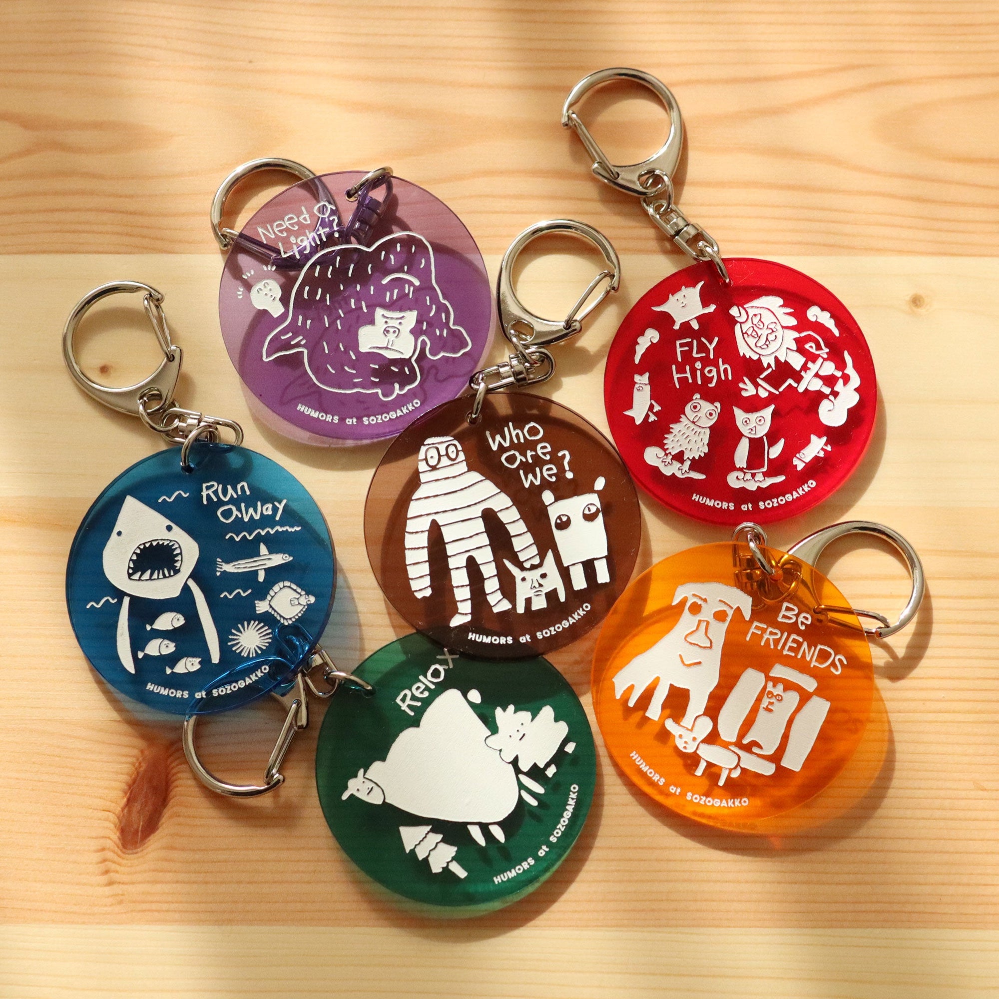 編集中】アクリルキーホルダー（グリーン）｜リラックスひつじ&イスっ