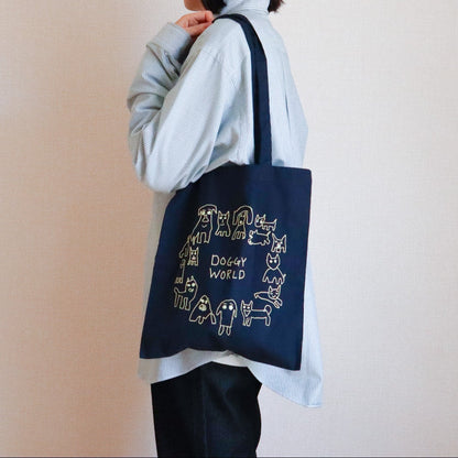 【新商品】ミニカラートート（YOWL cat / DOGGY WORLD）｜ねこ・いぬ