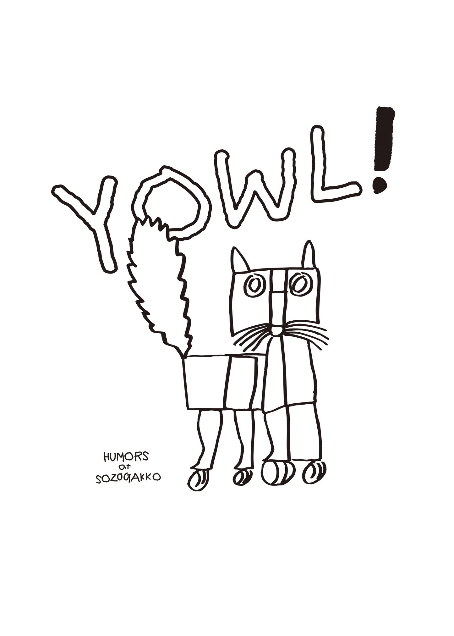 【20%OFF】カラートートバッグ｜ YOWL cat（ラズベリー/ネイビー/イエロー）