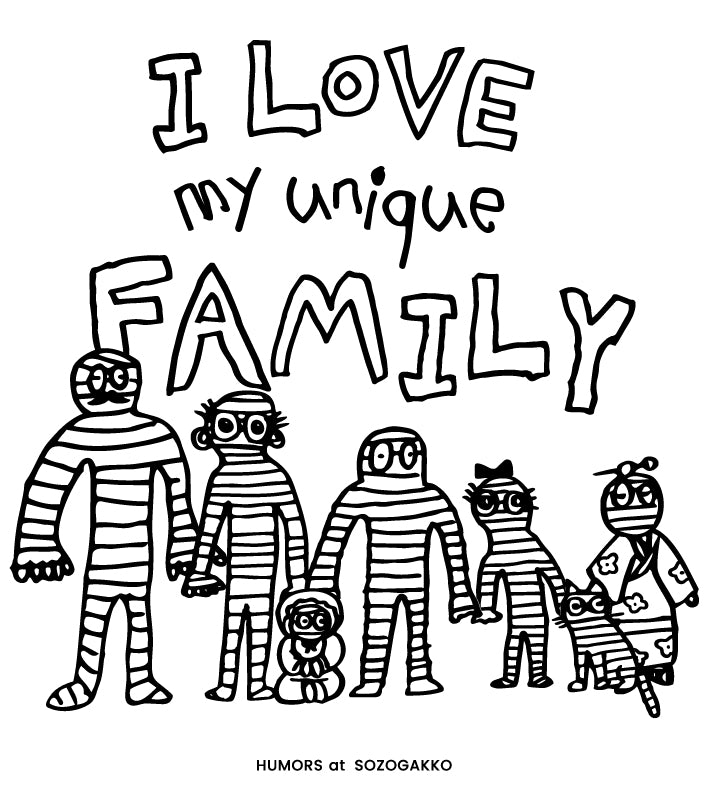 【新商品】折りたたミーラトート（I Love my unique family）｜ナイロン