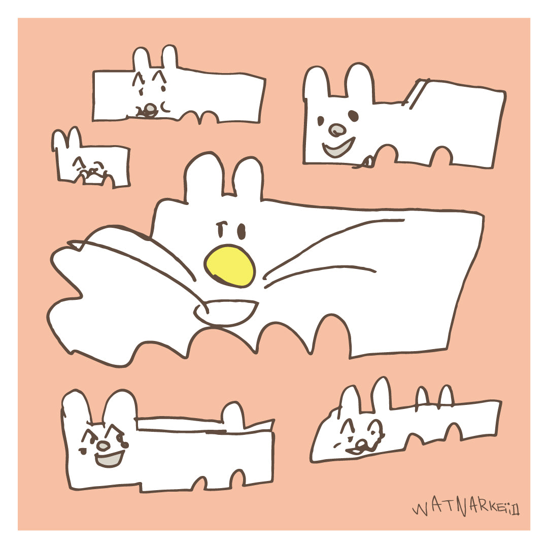 【20%OFF】猫たちの巾着｜猫 / ゆーもあず