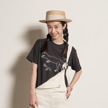 画像をギャラリービューアに読み込む, オーガニックTシャツ｜おとな（ティラノサウルス）
