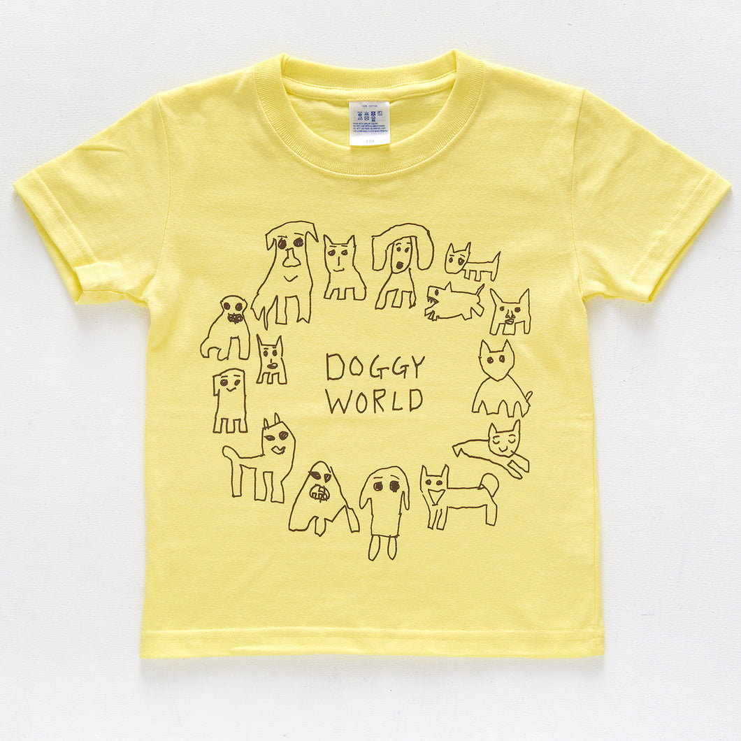 こどもTシャツ（DOGGY WORLD）