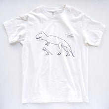 画像をギャラリービューアに読み込む, オーガニックTシャツ｜おとな（ティラノサウルス）

